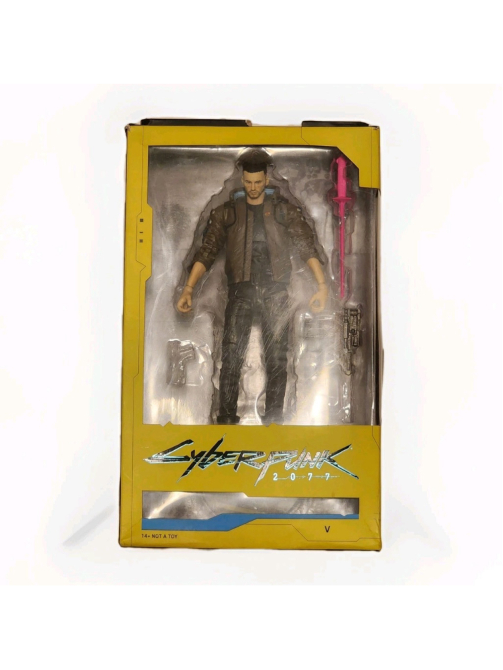 McFarlane Toys Cyberpunk 2077 V Male 7" Action Figure - Partially Complete w/Box